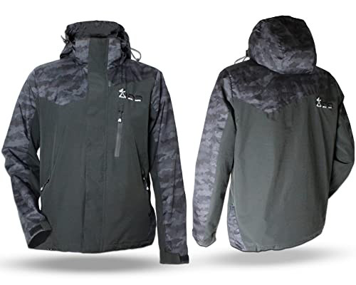 Wild Devil Baits WP Camo Jacket Angeljacke Regenjacke Watjacke Windjacke (XL)