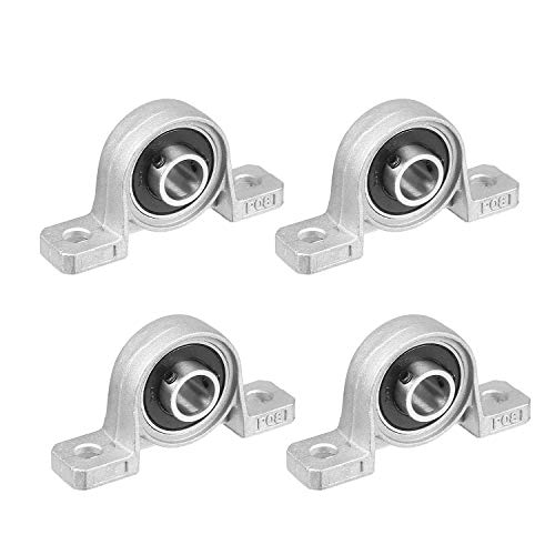 4 Stück Kugellager Lagerbock,8mm Stehlager,Flanschbohrung,Vertikale Stehlager Zinklegierung Flanschlager Kugellager Lagerbock Welle Gehäuselager für 3D Drucker,Lager Self Adjust Center Mounted Support