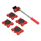 Fictory Robustes Handling Tool Fictory Möbelheber, 5 Stück, höhenverstellbar, robuste Werkzeugbasis zum Bewegen schwerer Möbel