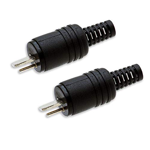 2X DIN Lautsprecher Stecker Kabelanschluss Knickschutz Schraubbar Boxen Adapter
