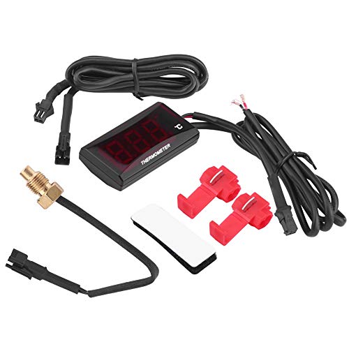 Motorrad Digitales Thermometer Wassertemperatur Ultrad¡§1nner Universelles Temperaturmessger?t Rennr?der(rot) , Andere Instrumente
