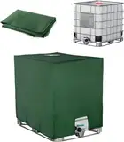 SOBEAU IBC Tank Abdeckung 1000L, IBC Container Zubehör, Wassertank UV-Schutzfolie, Regentonne Abdeckung, Schutzplane Regenwassertank, Geeignet für 1000L IBC-Tank Container Cover (120 x 100 x 116 cm)