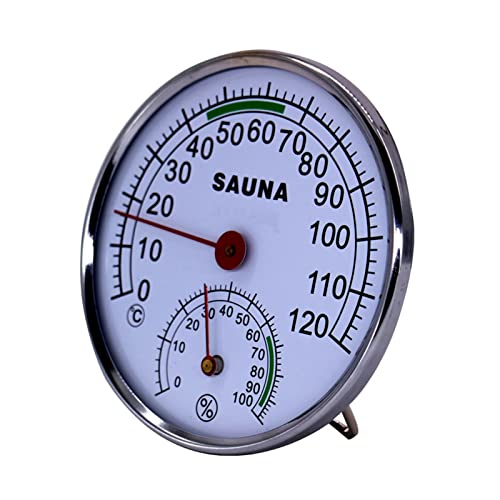 Christol Thermometer mit Zifferblatt Temperatur und Luftfeuchtigkeitsdetektor Messgerät wasserdicht Wandmontage Analog Thermometer und Hygrometer für den Innenbereich