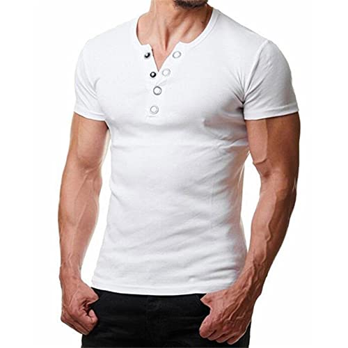 Generisch T-Shirt 3er Pack Herren T-Shirts, 3 einfärbig Kurzarm Shirts für Männer und Frauen, Größen S-4XL Herren Shirt Schwarz XXL T-Shirts FüR Herren Schwarz XL