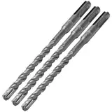 SDS Plus Bohrer Set 8 x 160mm, 3 Stück Steinbohrer Set, Professionell Betonbohrer Hammerbohrer mit 4 Hartmetall Schneiden, Steinbohrer Betonbohrer Ideal zum Bohren in Stein, Beton, Ziegelmauer