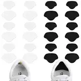 Flintronic 12 Paar Sneaker Reparatur Patch,Fersen Patch,Schuhe Ferse Reparatur Sneaker, Leder Fersenschutz,Fersenpolster Reparatur für die Meisten Arten(Groß + Klein)