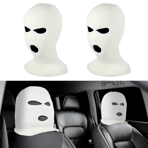 JIEYAO 2 Stück Lustiger Auto kopfstützenbezüge, Personalisierte Lustige Mütze Universal Kopfstützen Abdeckung Atmungsaktiver Kopfstützenbezug Lustige Autositz Kopfbedeckung Autositz Kopfstützen Geräte