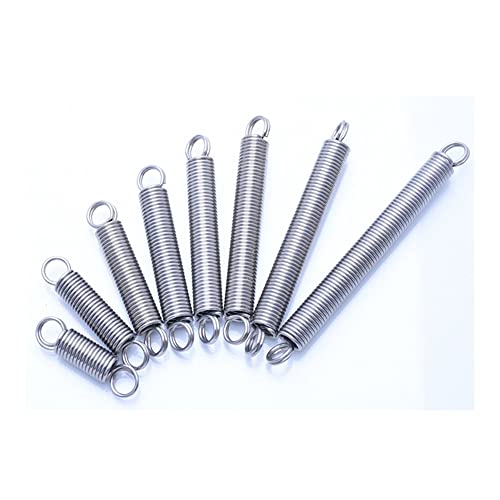 LOEASE 10 Stück Ringhaken Zugfeder Drahtdurchmesser 1,0 mm Außendurchmesser 8 mm/10 mm Zugfeder Rückzugsfeder Spotware (Size : 100mm, Color : 10MM_1.0MM)