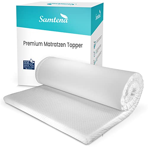 Samtena viscoelastischer Matratzentopper Deluxe mit Memory Foam Effekt, 140X190X5cm
