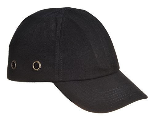 Portwest PW59 Sicherheitshelm mit Licht Verstellbare Stoßkappe Helm Schwarz