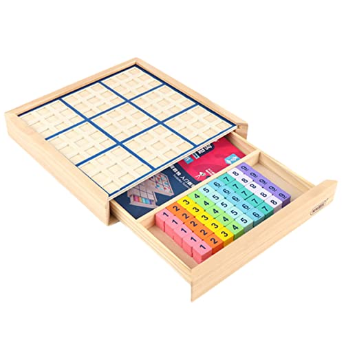 ibasenice 1 Satz Spiel Schach Sudoku-schachspielzeug Lernspielzeug Für Kinder Sudoku-Spielzeug Freizeitspielzeug Für Kinder Kinderschach Sudoku-rechenspielzeug Denkspiel Spielzeuge Hölzern