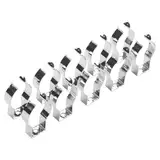 Oniissy 10 Stück Feder-Frottee-Werkzeug-Clips, stabil, 304 Edelstahl für die Organisation von Werkzeugen, Frottee-Werkzeug-Clips, Werkzeughalter (18 mm)