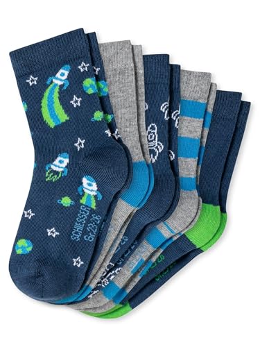 Schiesser Jungen Kinder Kids Größe 19 Bis 34 Strümpfe Socken - 5er PACK, Sortiert 1_173261, 27-30 EU