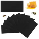 Wachs für Bienen -Hive -Blatt 10pcs 16,73x8,35 Zoll Kunststoff für die Bienenzuchtversorgung Schwarzes Wachs für Bienenstock