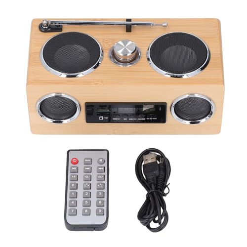 Retro Bluetooth -Lautsprecher, Vintage Style Wireless Bluetooth 5.0 Lautsprecher für Party Travel Office mit AM FM Radio