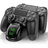 ALEEMTRY PS4 Controller Ladestation, PS4 Controller Zubehör mit Led-Anzeige/1.8Std Schnelllade, PS4 Ladestation für Playstation 4/PS4 Pro/PS4 Slim Controller