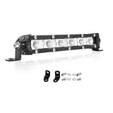 PICAA Led Arbeitsscheinwerfer 7 Zoll 22.5CM 30W einzelne Reihe Led Lichtbalken 12V Slim Led Zusatzscheinwerfer Bar Flutlicht LED Arbeit Licht Bar für SUV Offroad ATV UTV Traktor 4x4 Auto