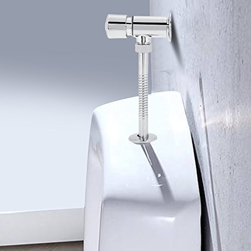 Yosoo Verzögerungs-Urinal-Spülventil, manuell, Zinklegierung, Zubehör für Urinal, Badezimmer, Toilette, WC, Urinal, Druckspülung, Toilette, Urinal-Spülventil, Dal Delay Garoua