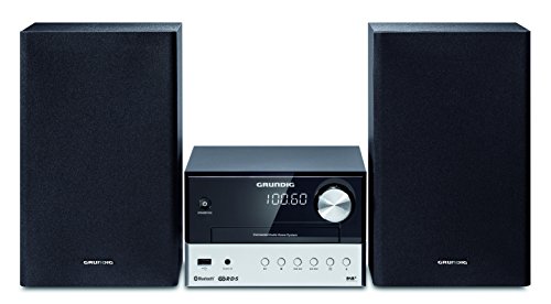 Grundig CMS 1050 DAB+ BT Kompakt Micro Anlage (Bluetooth, CD-MP3-Wiedergabe, USB Anschluss) schwarz/silber