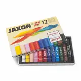 Honsell 47412 - Jaxon Ölpastellkreide, 12er Set im Kartonetui, brillante, lichtechte Farben, ideal für Künstler, Hobbymaler, Kinder, Schule, Kunstunterricht, frei von Schadstoffen