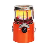 Tragbarer Outdoor-Propankocher - 2-in-1 Heizer und Campingkocher | Effiziente Zeltheizung | Ideal für Eisfischen, Wandern, Backpacking, Jagd, Survival und Notfälle