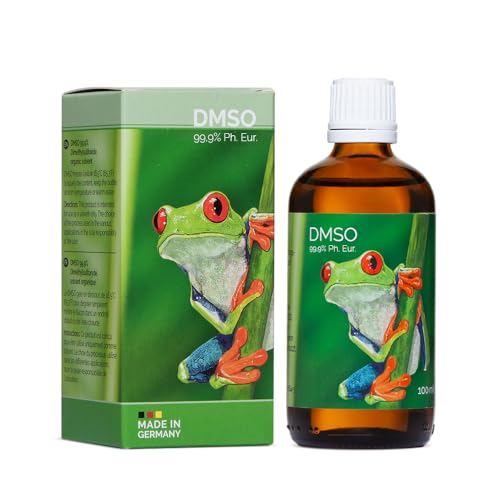 DMSO - 99,9% pharmazeutische Reinheit in der Braunglasflasche mit Dosierhilfe Ph. Eur. Qualität - unverdünnt - Dimethylsulfoxid (100 ml)