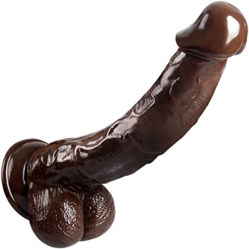 Realistischer Dildo 26 * 5cm Riesiger klassische dildos Mit Starkem Saugnapf XXL-Sexspielzeug Analdildo Perfekt Echte Adern Und Erhabene Hoden Echte Penisnachbildung…