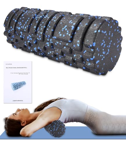 Faszienrolle mit 3D-Texturmassage,Hochdichte Faszienrolle,Foam Roller für Gymnastikrolle RückenFoam Roller für Yoga,Muskelmassage,Bindegewebsstoffwechsel,Muskelverspannungen lindern,Benutzerhandbuch