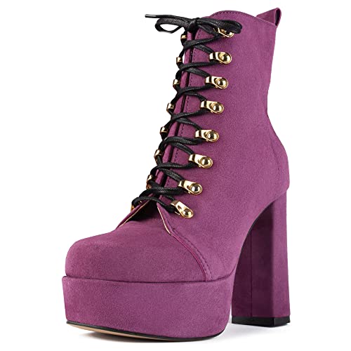 L37 HANDMADE SHOES Damen Sparkle Motion Fashion Boot, Violett, 37 EU