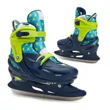 ATTABO Verstellbare Freizeit- Schlittschuhe für Jungen KOI Marineblau Größe 37-40 EU Kinder verstellbare Schlittschuhe Schnallen als Verschluss Belüftung durch Synthetisches Mesh PP und PVC