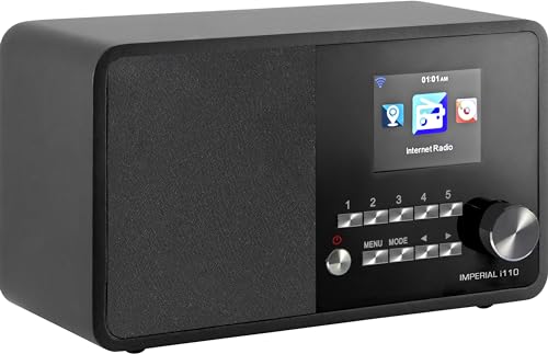 Imperial i110 Internetradio (TFT Farbdisplay, WLAN, Line-Out, Netzteil) schwarz