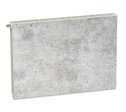 Magnet Heizkörperverkleidung Heizkörperabdeckung Grau Textur 80x60 cm Heizung Abdeckung Verkleidung Magnetische Abdeckmatte Kühlschrank aus Einem Flexiblen Magneten Digitaler Aufdruck