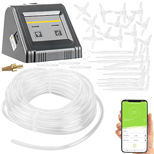 Royal Gardineer Bewässerungssysteme: Automatische WLAN-Bewässerungsanlage BWC-20.app für 10 Topfpflanzen (Bewässerungspumpe, Planzen Bewässerung, Zimmerpflanzen)