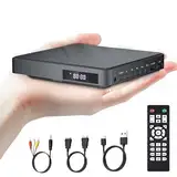 Desobry DVD Player für Fernseher, DVD-Player mit USB/TF-Eingängen, DVD Player HDMI Wird mit HDMI/RCA-Kabel geliefert, Region Free DVD Player, Fehlerkorrektur, Rauschunterdrückung