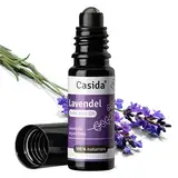 Casida® Lavendel Roll-On - Relax Roll-On für eine harmonische, entspannte Atmosphäre - Lavendelöl Roll-On als Duftöl, Ätherisches Öl für die Aromapflege unterwegs - aus der Apotheke - 10 ml (Lavendel)