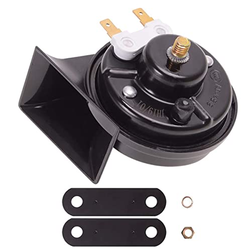 Evermotor Hupe 12v Lauts Universal Horn Signalhorn Motorrad Autohupe für Autos und Motorräder 12V 500 Hz 118 db E-Mark E-geprüf