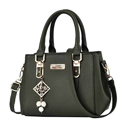 QWUVEDS Lässige Umhängetasche mit großer Kapazität Handtasche Mode Damentasche Designer Taschen Damen Klein (Green, One Size)