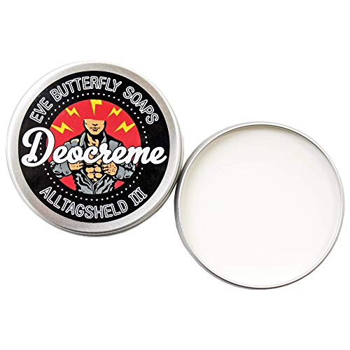 Deocreme Alltagsheld N°3 - Travel Size 10 g | aluminiumfrei, Duft Vetiver, Ingwer & Sandelholz, vegan