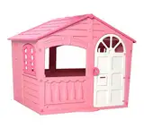 Westmann Spielhaus Pinky für Kinder Kunststoff bunt Indoor Outdoor ab 2 Jahren wetterfest UV-beständig 140x111x115 cm