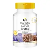 Leinöl 500mg Kapseln - Flaxseed Oil 500mg - 250 Softgels - pflanzliche Omega 3-6-9 Kapseln - hochdosiert - Großpackung | Warnke Vitalstoffe - Deutsche Apothekenqualität