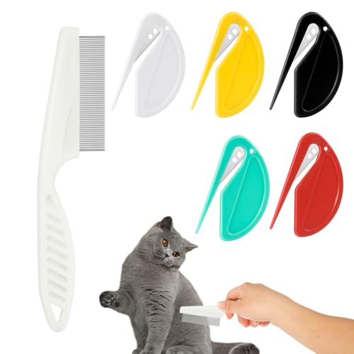 Pet Knotting Comb, Entfilzungsmesser Katze, Entfilzer mit Stahlklinge, Entfilzungswerkzeug für Hunde, Pflegemesser für Langhaarige Haustiere, Perfekt zum Entfernen von Verfilzungen