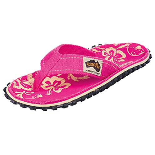 Gumbies Zehentrenner | Modell Kids | Farbe Pink Hibiscus | Gr. 28