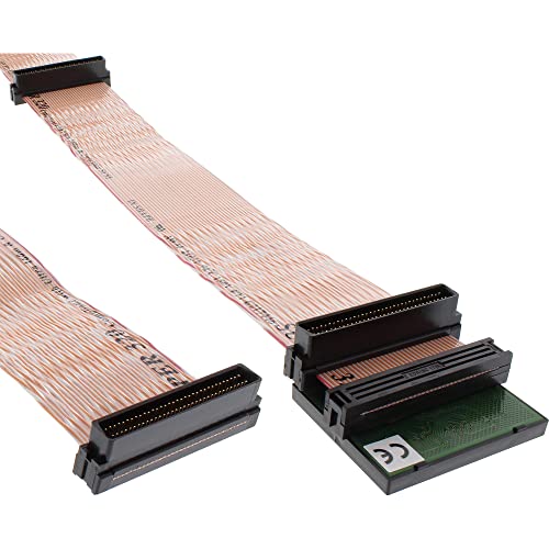 InLine 29953A SCSI U320 Flachbandkabel, 68pol, 3 Abgriffe, für 2 Geräte, mit Terminator