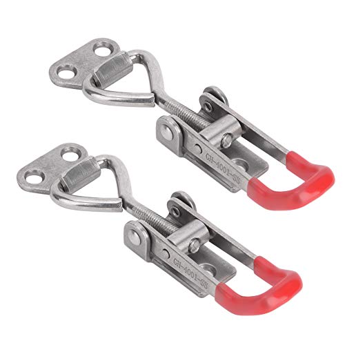 2 Stück 304 Edelstahl-Kippspanner, verstellbarer Kippverschluss, Metallklemmen, Schnellspanner, Zugriegel-Werkzeuge, Clip-Klemme, Zugriegel