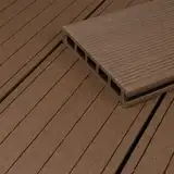 HORI BPC Terrassendiele Braun | Terrassenplatten | beidseitig verwendbar | Terrassenboden | Dielen | BPC Holzfliesen | Terrasse Garten Balkon | Hohlkammer | Dielenlänge: 2900 x 140 x 22 mm