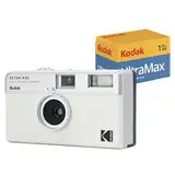 KODAK EKTAR H35 Halbformat-Filmkamera (Off-White, Bündel mit 24 Aufnahmen)