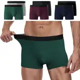 YouShow Boxershorts Herren 6 Pack Baumwolle Unterhosen Männer Ohne Kratzenden Zettel Retroshorts Unterwäsche Boxer Mehrfarbig XL