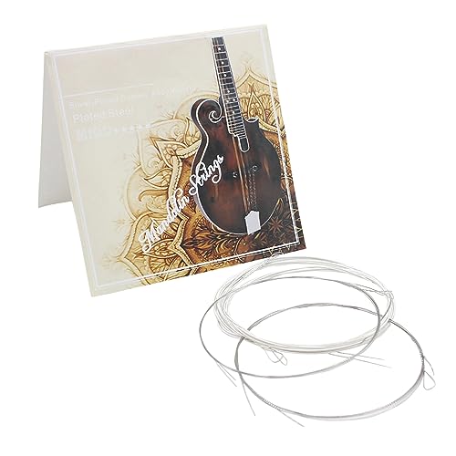 8 Stück Mandolinensaiten Mandolinensaiten Ersatz Mandolinensaiten Zubehör, Mandolinensaiten Kit Mandolinenzubehör