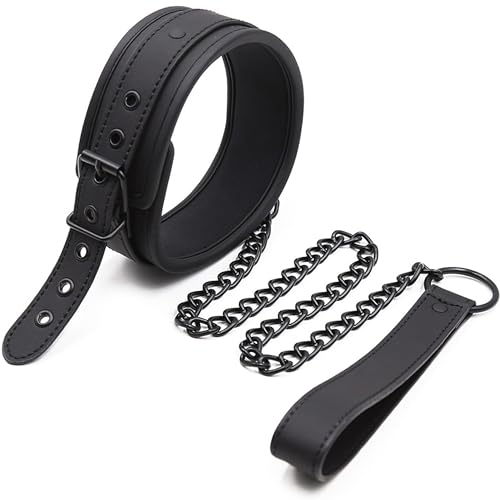 Halsband & leine Bdsm Adult Sex Toy Schwarz Halsband damen für sex Collar Lederhalsband männer fetisch Sexhalsbänder Bdsm halsband choker leder männer Collar choker FOPS B17