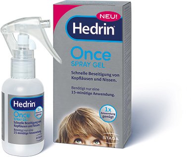 Hedrin Once Spray Gel Spar-Set 2x60ml Schnelle Beseitigung von Kopfläusen und Nissen in nur einer Anwendung.